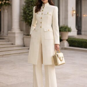 iBNEMARY – IB-LP-05 Ivory Regal Tailored Set